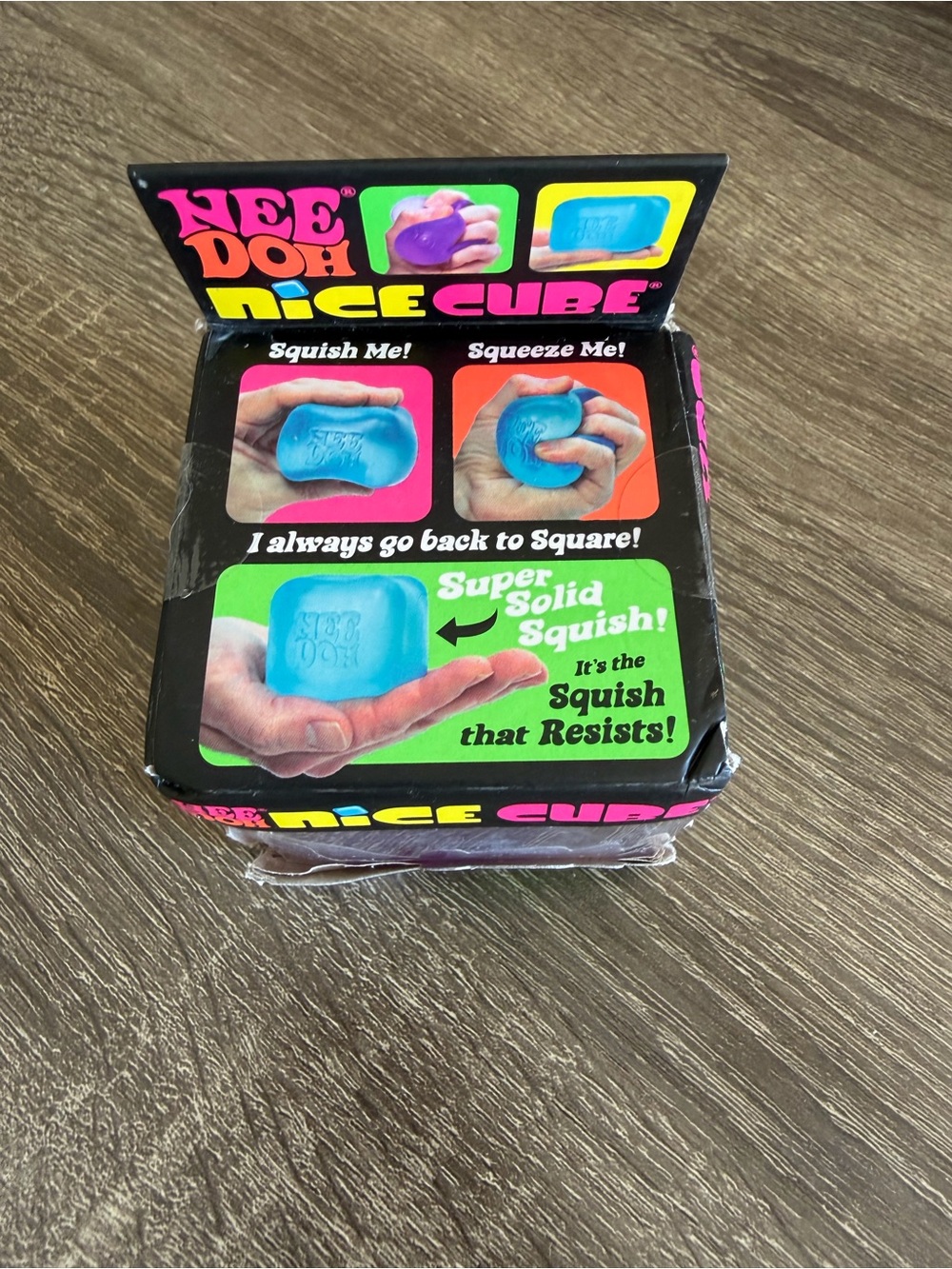 NIB NeeDoh Nice Cube Stress Reliever - Purple